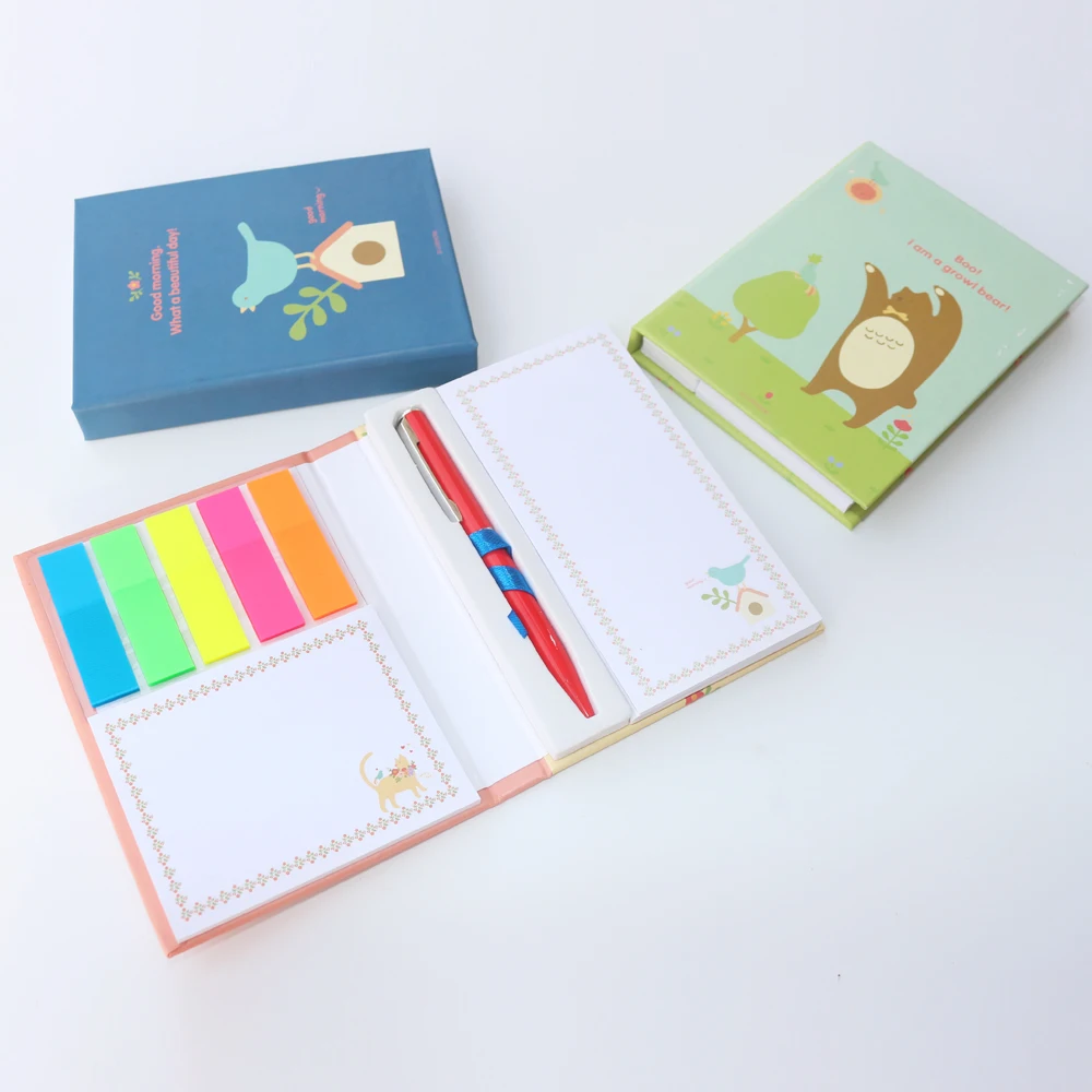 Cute Cartoon School Office Memo Pad Set Stationery,fine Portable Note Pad Set Memo Pad