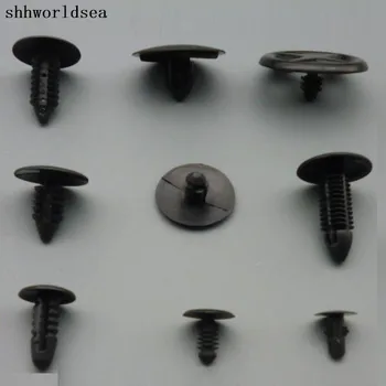 

shhworldsea 100pcs auto clip fasteners hood retianer inner fender shield bumper fascia retainer radiator bumper shield retainer