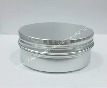 

200g silver aluminum jar/tin/can with aluminum lid.Aromatherapy tin,200ml cosmetic jar,for cream/candles/food storage
