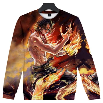 

Kpop 2018 New ONE PIECE ASL 3D Print Tops Anime Coverless Sweatshirt Men's and Women's Sweatshirts Casual Loose Clothes Q0743