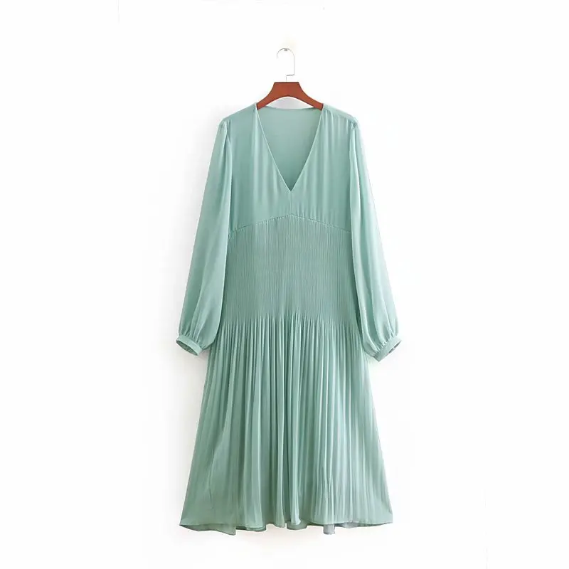 

2019 new women fashion solid color long sleeve chiffon dress female casual loose asymmetrical vestidos chic party dresses DS2020