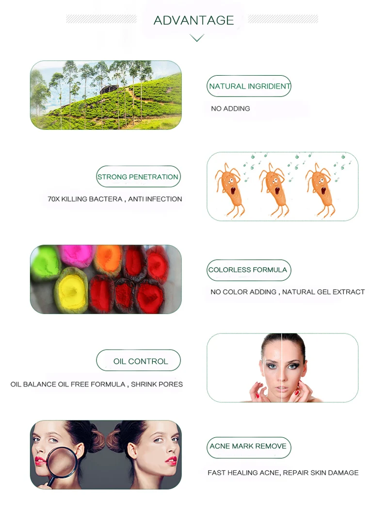 Óleo da Árvore do Chá Seca a Pele do Problema Gel para o Tratamento de Espinhas Austrália Quinta Medicado Cravos Espinhas Acne Propensas Pele 6 Pcs 11 6 PCS Austrália Quinta Medicado Óleo Da
