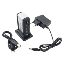 Новинка,, 7 портов, USB 2,0, концентратор, 480 Мбит/с, концентратор, кабель с подставкой, высокоскоростной USB разветвитель, адаптер для ПК, ноутбука, компьютера 8