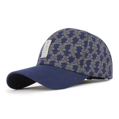 Новая модная летняя мужская шляпа от солнца, бейсбольная кепка Bone, регулируемая солнцезащитная Кепка, модная мужская бейсбольная кепка с рисунком листьев - Цвет: D