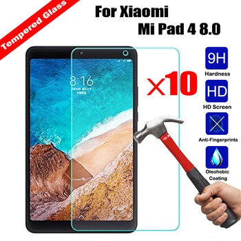 

10Pcs Wholesale Genuine Tempered Glass Tablet Screen Protector Anti-explosion For Xiaomi Mi Pad 4 8.0 Ultra Clear Film