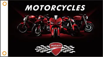 

flag Motorcycle banner DUCATI Motorcycle flag 3x5ft Polyester 01