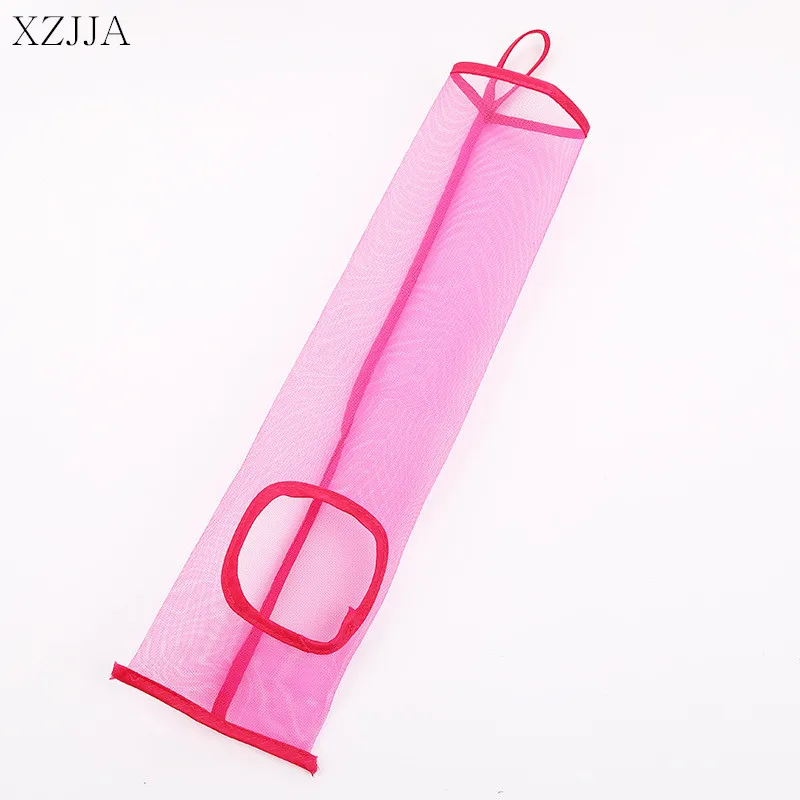 XZJJA 1 قطعة شنقا شبكة حقيبة التخزين موزع اكسسوارات المطبخ البقالة التي يعاد استخدامها البطاطا الثوم كيس النفايات حامل مُنظِم