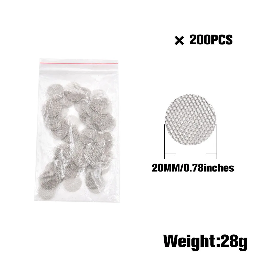 

HORNET 200pcs/Lot Stainless Steel Metal Digital Vaporizer Screen Dia.20MM Used for Vaporizer Whip Metal Screen Mesh Filters