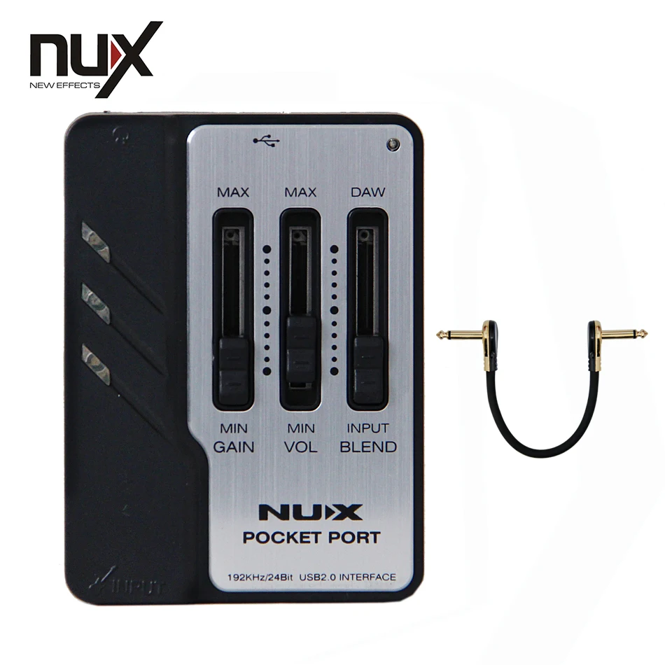 NUX Pocket Port guitarra portátil, interfaz de Audio USB, accesorios