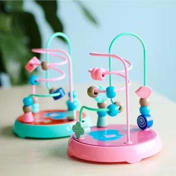 

Teaching Math Toys for Children New Baby Colorful Smooth ABS Mini Around Beads Early Educational Learning Game Montessori Toy