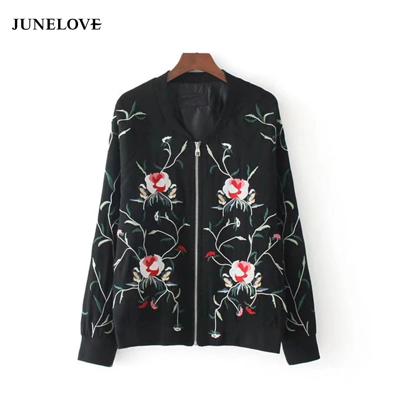 JuneLove 2019 Autumn Winter Women Basic Jacket Coat Female