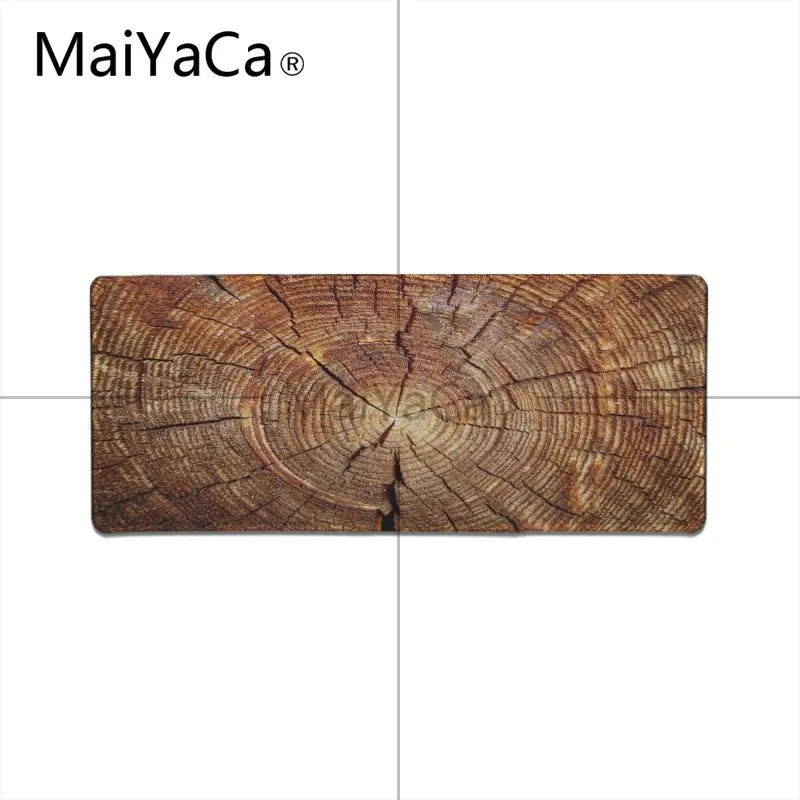 MaiYaCa дизайн с изображением коричневого деревянного зерна Ноутбук игровой коврик для мыши Мышь коврик резиновый, большого размера игра Мышь pad ваш жена подруга подарок - Цвет: Lock Edge 40X90cm