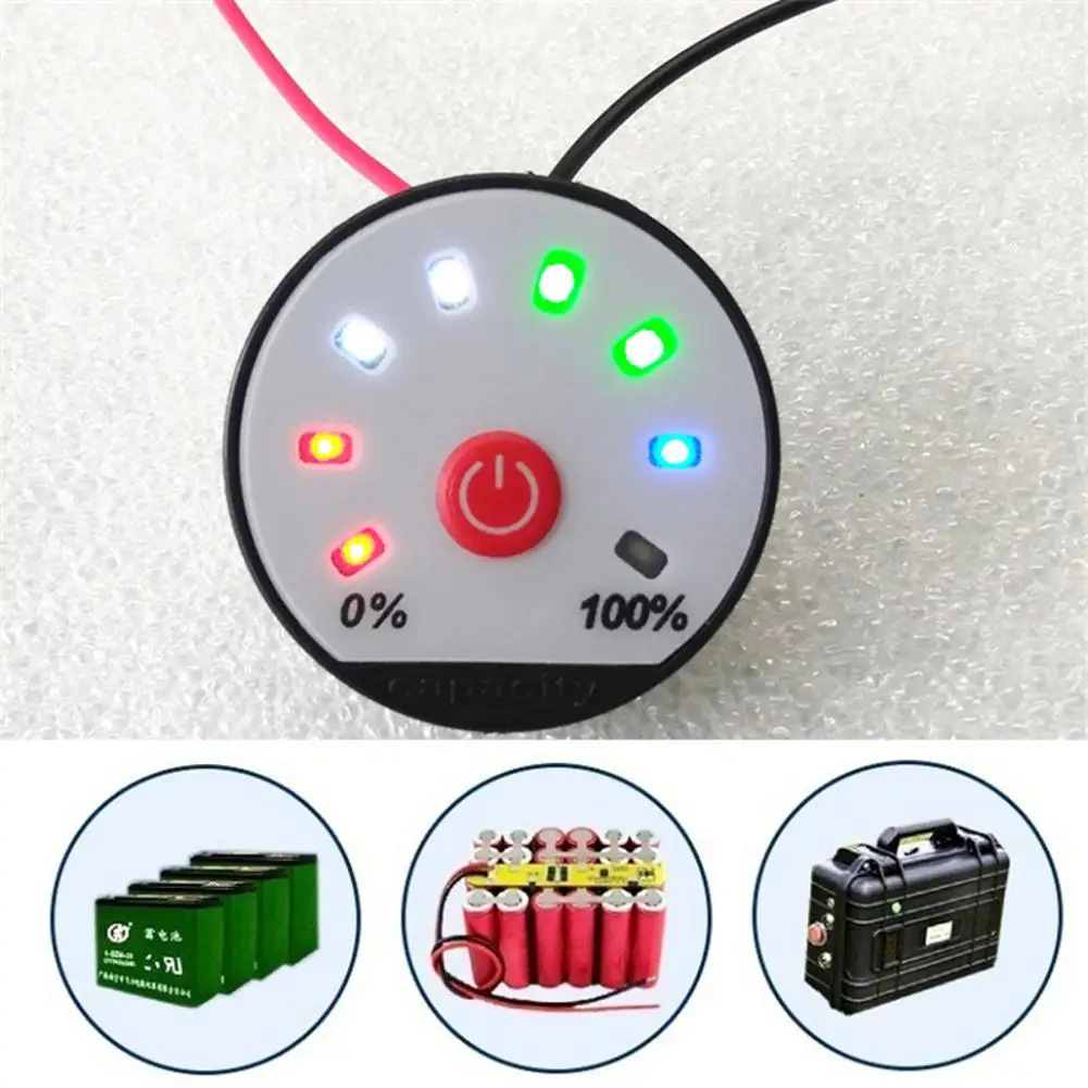 

8-65V Universal LCD Car Acid Lead Lithium Battery Capacity Indicator Digital Voltmeter Voltage Tester JS-8T