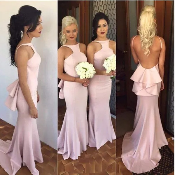 mermaid long bridesmaid dresses
