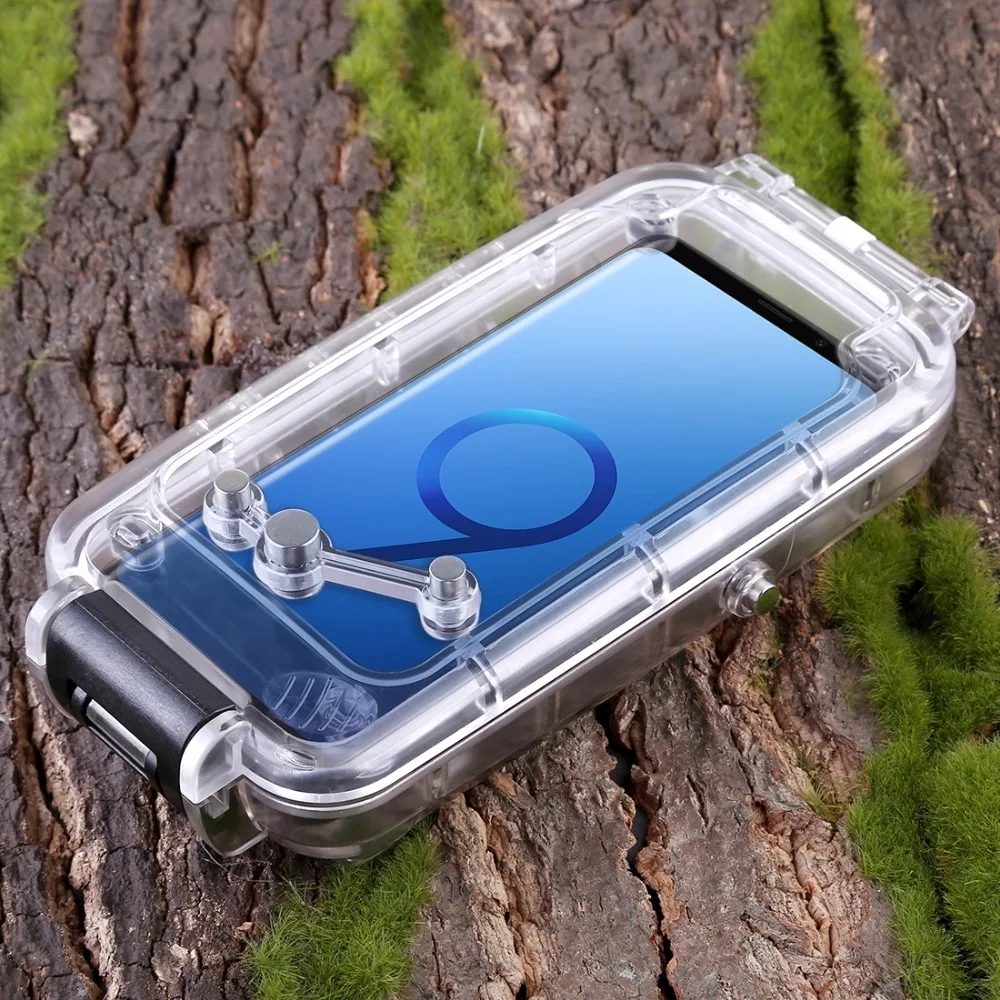 PULUZ для Samsung Galaxy S9 / + чехол дайвинга 40 м/130 футов водонепроницаемый корпус фото и