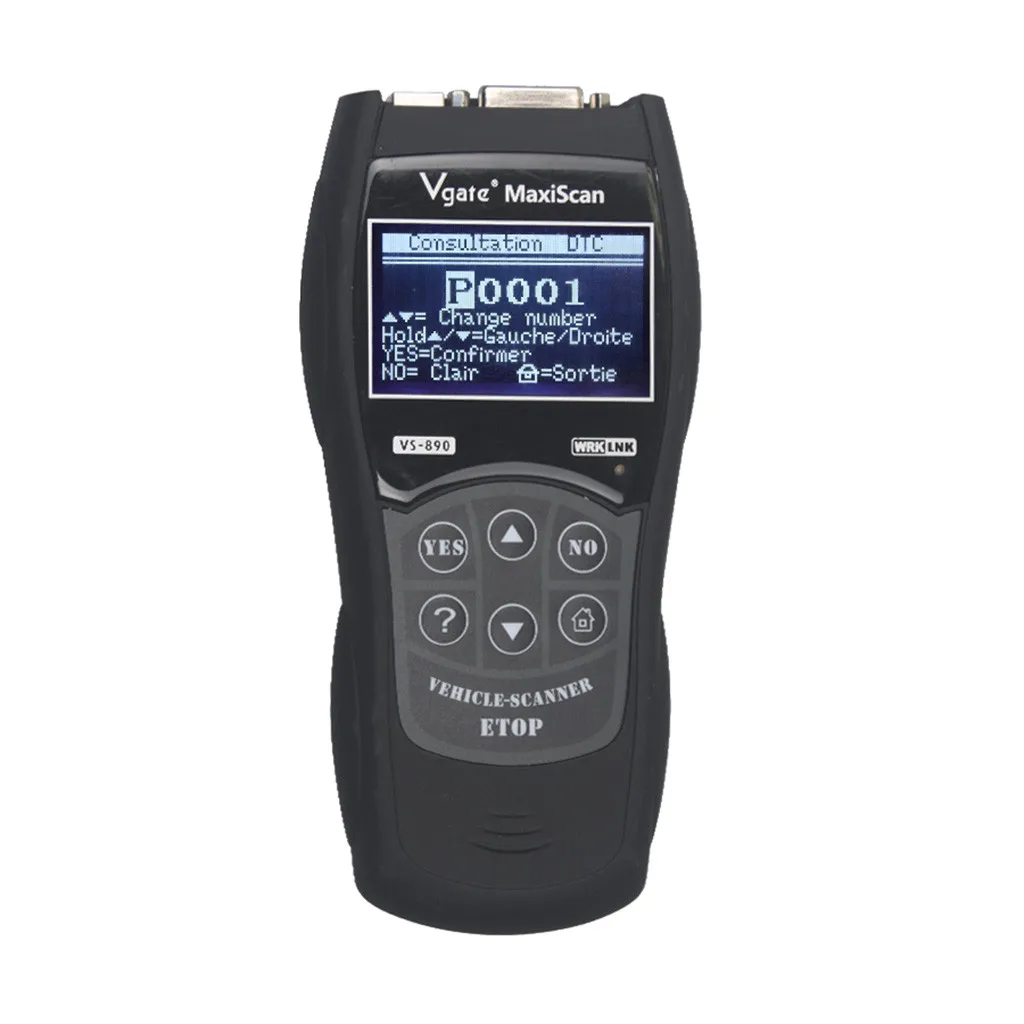 Универсальный Авто Vgate VS890 считыватель кодов проверка двигателя OBD2 диагностический сканер EOBD Многоязычный интерфейс пользователя безвредное выцветание 8Z