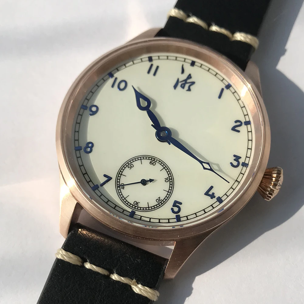 #^Special Price Men Vinage Cusn8 Bronze watches mechanical Bronze Pilot watch 50m Water Resistant Relojes Sapphire Glass