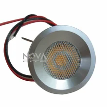 Круглые мини-светодиодный свет звезды постоянной Напряжение Вход встраиваемые светодиодный свет шкафа 10 шт DC12V 1 Вт