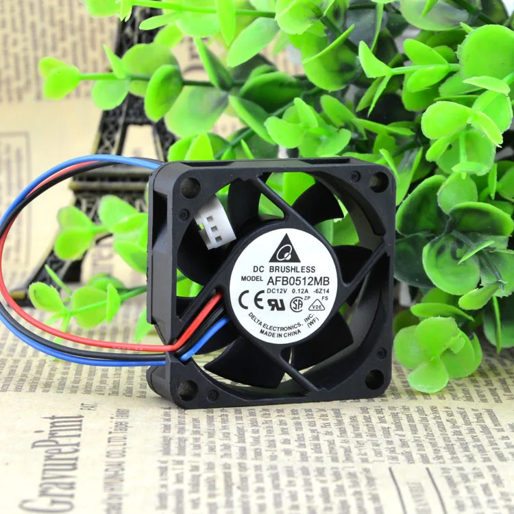 Бесплатная доставка Дельта 5015 AFB0512MB 50 мм (5 см) 12V 0.12A 3 провода Вентилятор