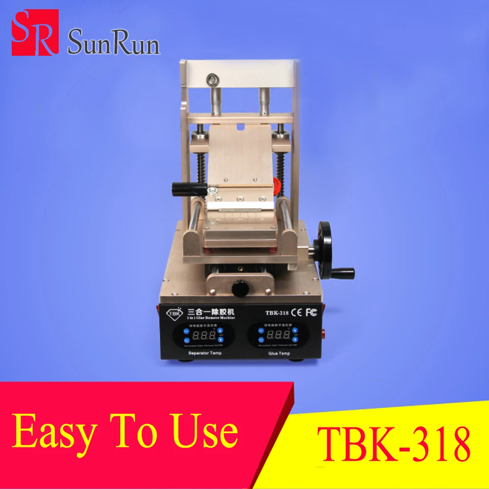 

Newest Precise temperature TBK 318 LCD UV Glue Remover LOCA Glue Remove Machine for samsung iphone Screen Separation