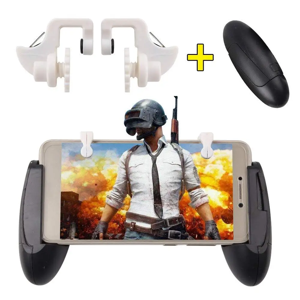 

Mobile phone Game Fire Button Controller joystick Gamepad Survival L1R1 Shooter Gaming grip Triggers for Knives Out/PUBG