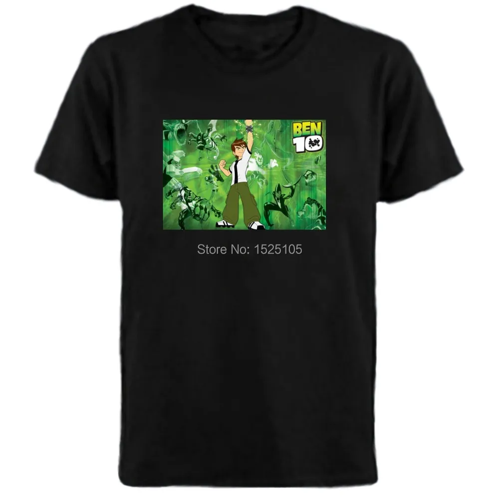 

Ben10 sound active El T shirt with 4pcs AAA battery inverter