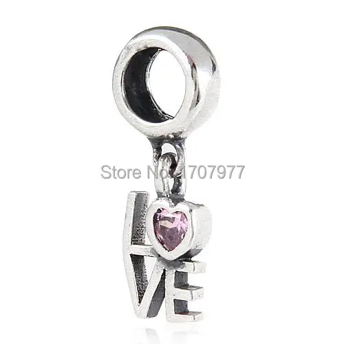 Fits European Pandora Bracelet Necklace DIY Making Authentic 925 Sterling Silver Original Beads Love Charm Women Jewelry | Украшения и