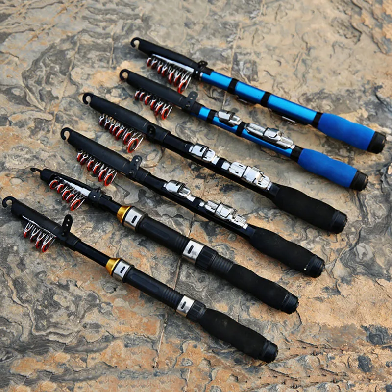 

1pc Fishing Pole Telescopic Mini Portable Fishing Rod for Anglers Sea Lake BHD2