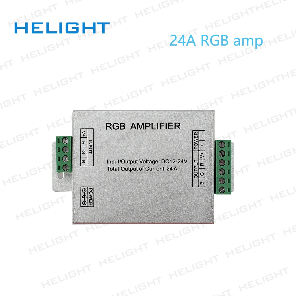 LED RGB RGBW Усилители домашние DC12-24V 12a 24a 30A RGB полосы света Усилители домашние ШИМ Усилители домашние для RGB Светодиодные ленты Алюминий