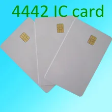 10шт Белый SLE4442 контакт чипа смарт-карты из ПВХ