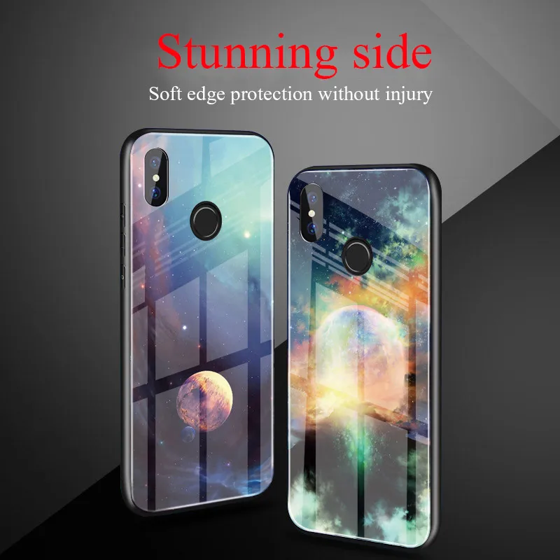 Чехол для мобильного телефона huawei P30PRO p10 p20 из закаленного стекла iphone8 plus мягкий
