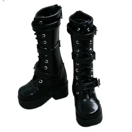 

[wamami] 16# Black 1/3 SD DZ DOD BJD Dollfie Leather Boots/Shoes