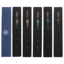 Винтажная ручная работа, звездное небо, кристалл, стекло, Dip, подпись, чернила, авторучка, пишущие инструменты с подарочной коробкой