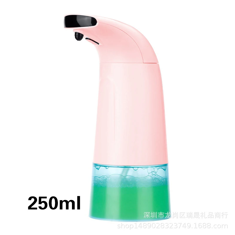 FOHEEL 250 мл пена инфракрасный дозатор зондирования Автоматический Дозатор Мыла Бесконтактный дозатор жидкого мыла мыло для рук Диспенсеры - Цвет: Pink