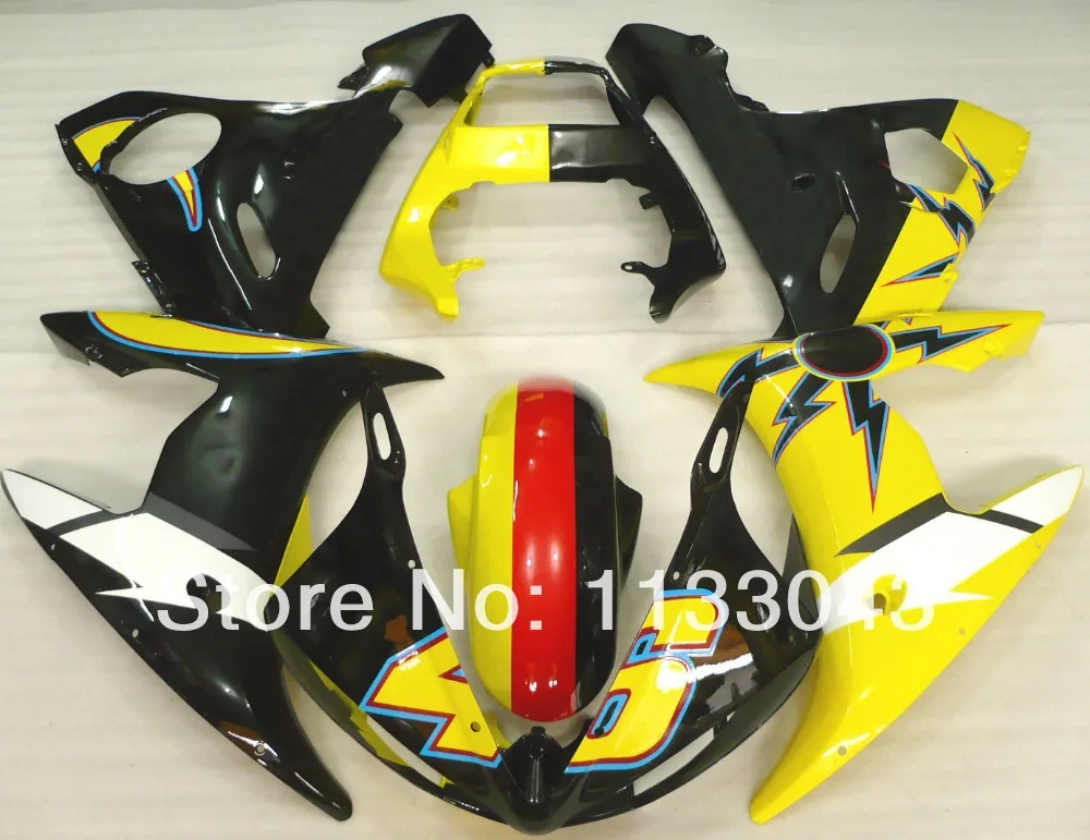 Yellow red black fairings for Yamaha YZF-R6 03 - 05 YZF R6 04 600 2003 2004 2005 fairing kits TU9SA | Автомобили и мотоциклы