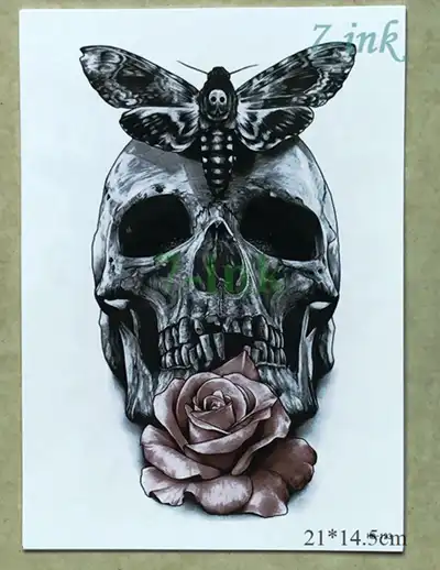 Crow Raven Auto Lengan Burung Hantu Iblis Skull Warna Tiger Air