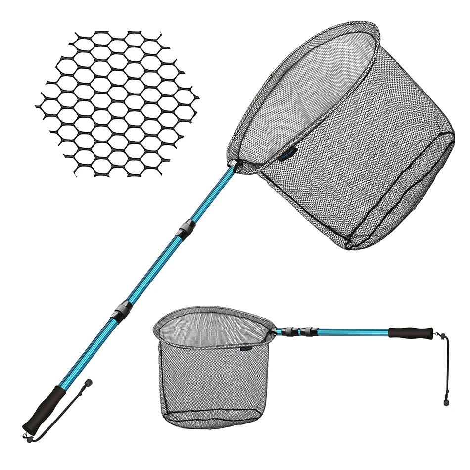 SANLIKE Fishing Net Fish Landing Net Telescopic Pole Handle