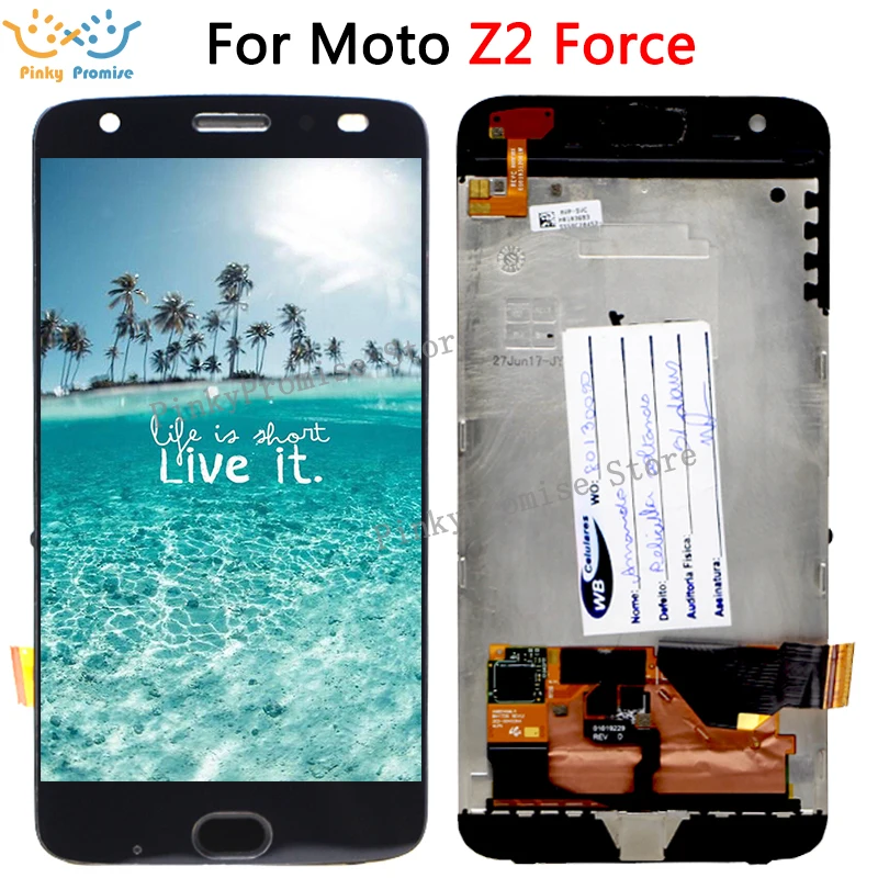 

5.5" Black White LCD FOR Motorola MOTO Z2 Force XT1789 LCD Display with Touch Screen Digitizer Assembly xt1789-05 Z2 Force LCD