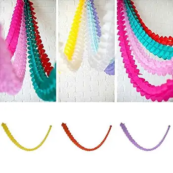 

3 Meters Paper Garland Bunting Banner Streamers Birthday Wedding Party Hanging Decor