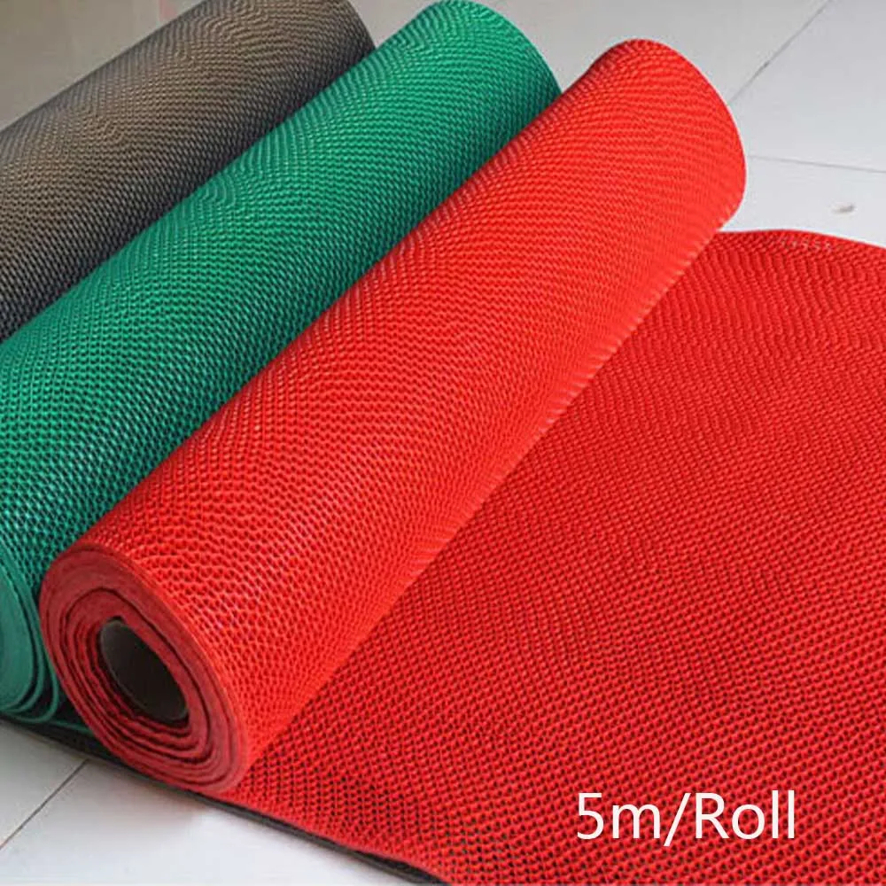 5m/roll Non Slip Bath Room Mat Bathroom Rug Floor Carpet PVC Plaid