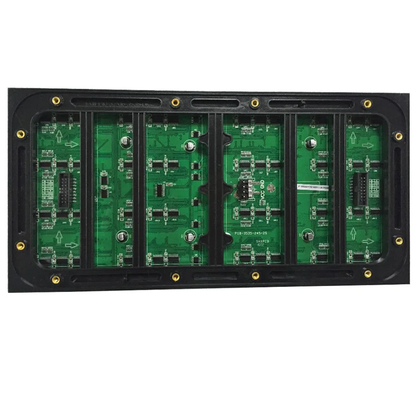 P10 Outdoor 1/2 Scan SMD3535 3in1 RGB Full Color LED Display Module 320*160mm 32*16 pixels Screen | Электронные компоненты и