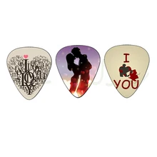 Рекламный целлулоидный медиатор с логотипом, напечатанный гитарный выбор в качестве подарка для гитарного плеера