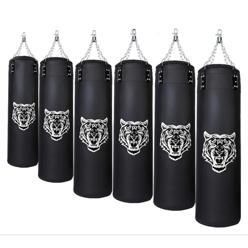 100cm Sandbag Empty Punching Bag High Quality PU Leather Kicking Boxing