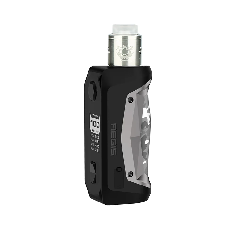 Бесплатная катушка и хлопок! 100 Вт Geekvape Aegis Solo TC Kit W/Tengu RDA точные боковые отверстия