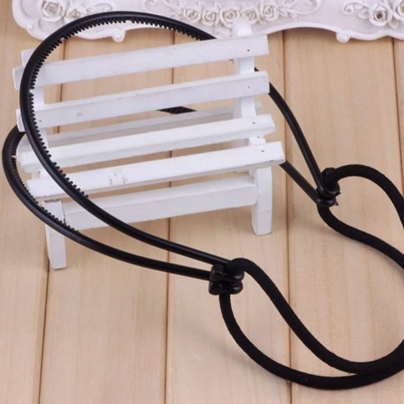 

1 pc Fashion Hair Styling Tools Women Girl Double Layer Adjustable Head Hair Hoop Elastic Hair Rope Hair Band Hair Accessories