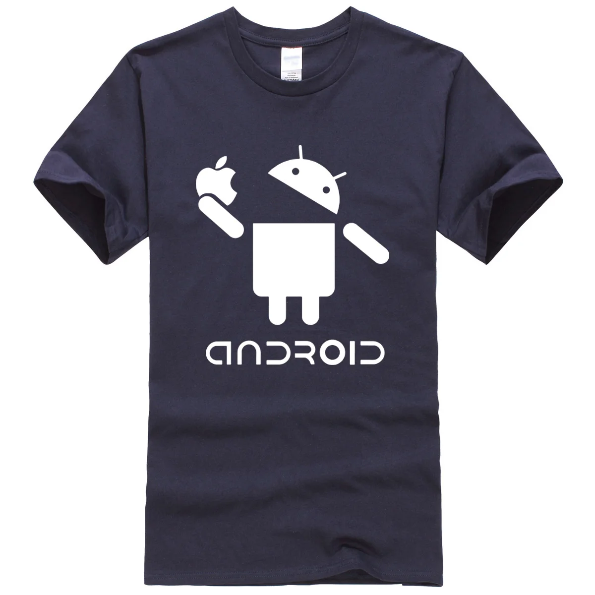 Футболка мужская с принтом персонажа Android летняя хлопковая футболка модная