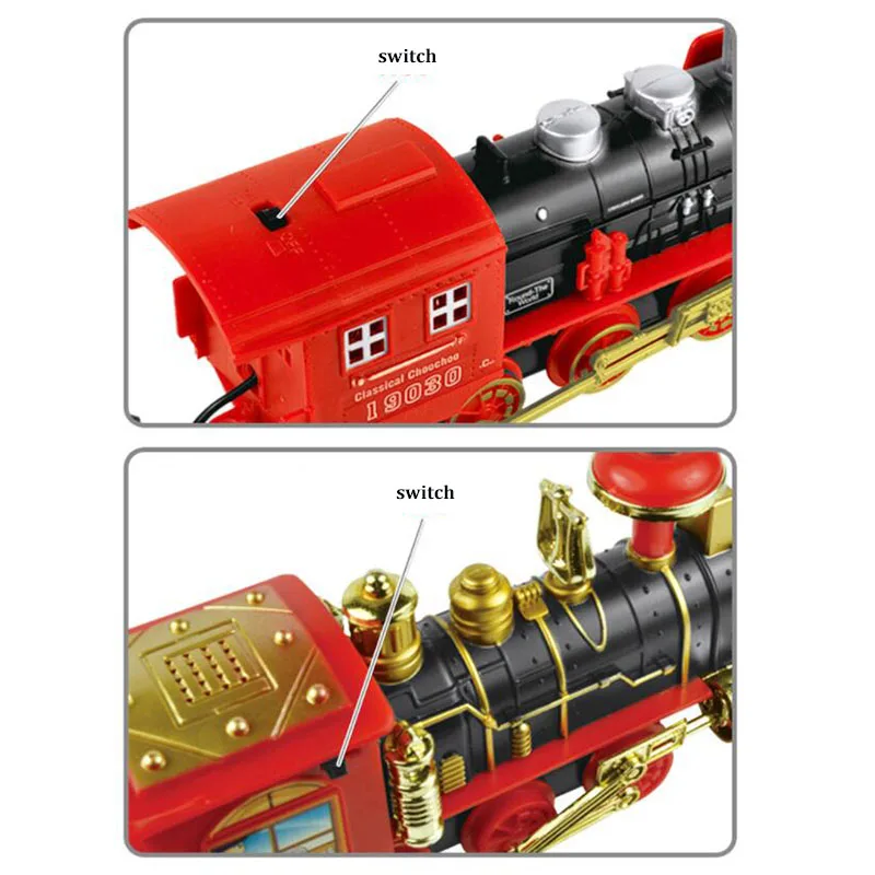 Радиоуправляемый автомобиль с дистанционным управлением, Электрический паровой дым, Радиоуправляемый трек, поезд, моделирующая модель, перезаряжаемый набор, модель, детская игрушка