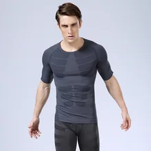 Мужские поясные Корсеты футболка мужской боди для похудения Майка облегающая быстросохнущая компрессионные рубашки