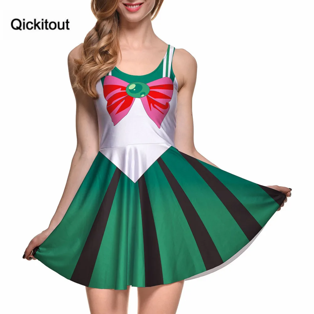 Qickitout Прямая доставка женское летнее платье для женщин Vestidos Повседневный Женский
