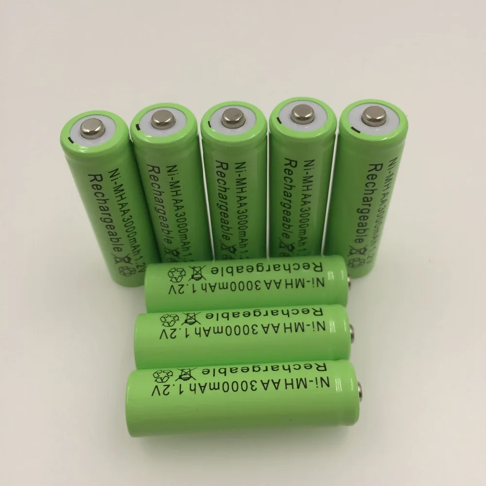 Lote AA 1,2V 3000 mAh NI MH AA Pre-cargado bateras recargables NI-MH recargable AA batera para juguetes micrfono de la cmara